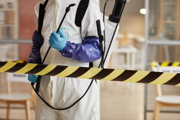Professional Biohazard Cleanup technician working in Adell, WI